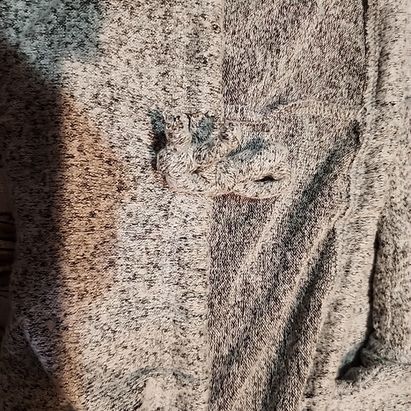 Green Envelope Los Angeles Sweatshirt,  Cowl Collar Gray Size L - Picture 6 of 16